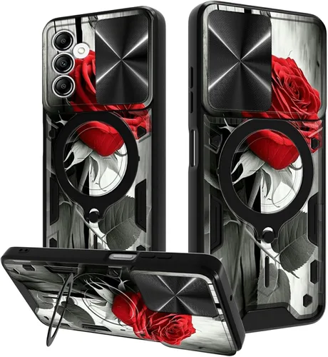 Vista 67 de Funda para Samsung Galaxy A03S de 6.5 pulgadas, funda protectora resistente con función atril giratorio de 360 grados, funda protectora resistente