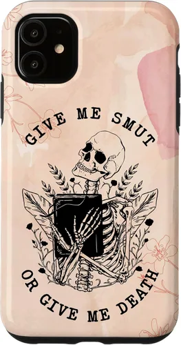 Vista 8 de iPhone 16 Romance Book Lover Smut Reader Give Me Smut Or Give Me Death Case