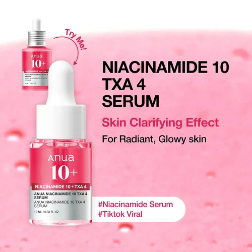 Vista 4 de Kit de viaje de tamaño mini de suero facial Anua Discovery Trio, con ácido hialurónico, niacinamida y ácido azelaico, set de regalo hidratante