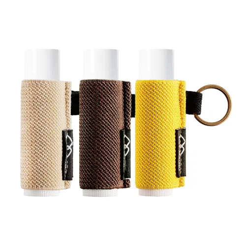 Vista 13 de WK IEASON - Llavero con Soporte para Bálsamo Labial, Clip para Funda de Lápiz Labial, Funda para Chapstick, Llavero, 3 piezas Negro, Mediana