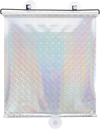 Vista 10 de Hemoton - Persianas enrollables opacas con ventosas, 49.21 x 15.74 pulgadas Persiana de ventana sin clavos para privacidad, control de luz