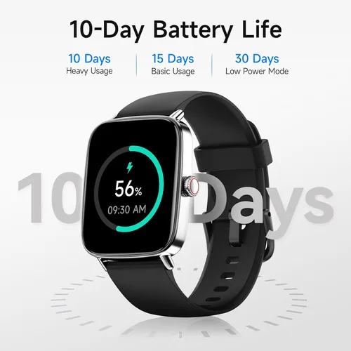 Vista 6 de Reloj inteligente para mujer, reloj inteligente HD de 1.85 pulgadas, compatible con iPhone/Samsung/Android (respuesta/hacer llamadas), más de 100