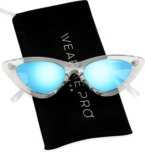 Vista 2 de WearMe Pro Lentes de sol tintados con diseño ojo de gato estilo retro vintage