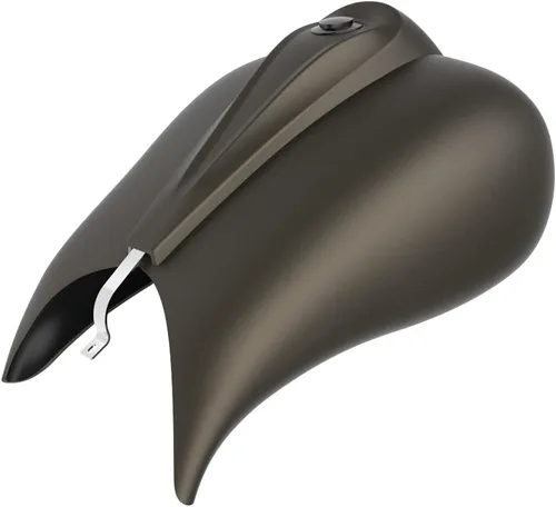 Vista 39 de Cubiertas de tanque estiradas con consola de tablero y tapa de tanque de combustible, cubiertas de combustible de galón para Harley Touring Whisky