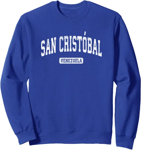 Vista 3 de San Cristobal Venezuela - Sudadera deportiva vintage, Negro