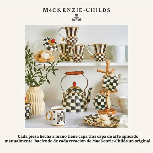 Vista 5 de MACKENZIE-CHILDS Mi Taza, Taza de Café de Cerámica Decorativa con Asa, A
