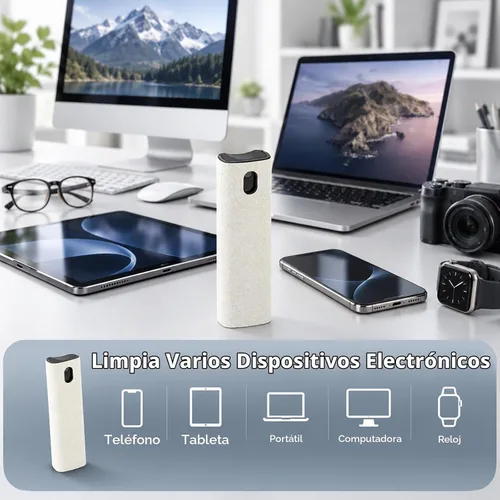 Vista 5 de walrfid Espray limpiador de pantalla para auto, kit de limpieza de niebla de pantalla táctil electrónica para TV, laptop, iPad, iPhone, teléfono
