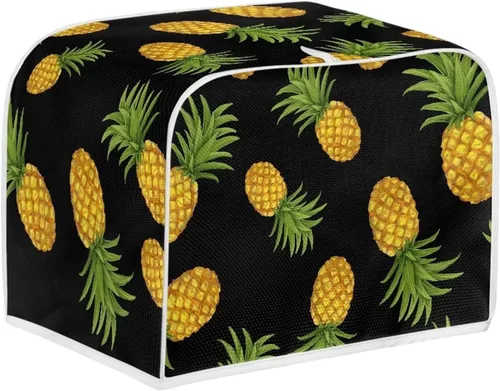 Vista 11 de Cubierta de tostadora con estampado de pollo, cubierta de tostadora de 2 rebanadas de cocina elegante para electrodomésticos, tostadora, microondas