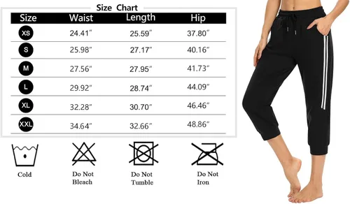 Vista 8 de KaiDi Pantalones capri para mujer, pantalones capri casuales con bolsillos, pantalones capri para yoga, pantalones de entrenamiento con cordón