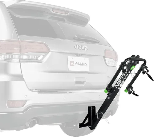 Vista 5 de Allen Sports Deluxe - Soporte de enganche para 2 bicicletas, modelo ZN520, color negro