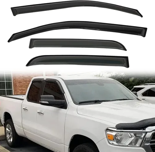 Vista 38 de Protectores de lluvia compatibles con modelos Trailblazer/GMC Envoy 2002-2009 para 5 pasajeros, visera de ventana lateral, deflector de viento