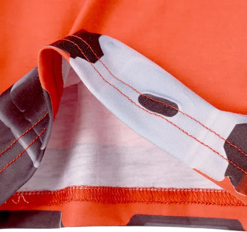 Vista 5 de Oncolo Camiseta ligera de manga corta para niños pequeños de 2 a 8 años Rojo
