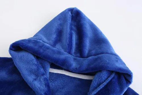 Vista 158 de E.W Apparel Bata de baño de forro polar con capucha para niños, bata suave y mullida para niños pequeños