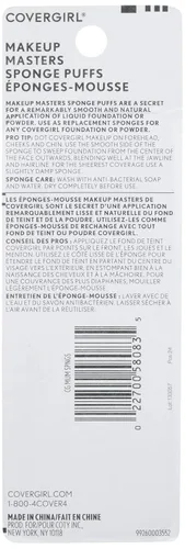 Vista 3 de COVERGIRL Makeup Masters Esponja Puffs, 3 unidades (el embalaje puede variar)