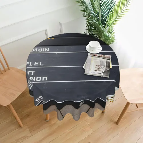 Vista 11 de Mantel decorativo redondo Cactus Desert Sunsets: transforma tus mesas de comedor y café con nuestro exuberante acento de lino