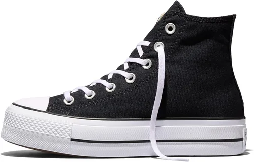 Vista 3 de Converse Chuck Taylor All Star Lift - Tenis de plataforma para mujer Negro/Blanco/Blanco