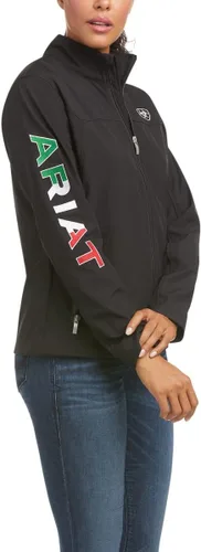 Vista 4 de ARIAT Chaqueta Classic Team Mexico Softshell resistente al agua para mujer
