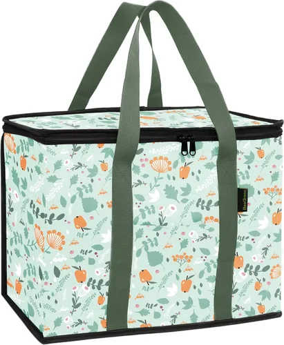 Vista 13 de BeeGreen Bolsa térmica térmica suave para comestibles, compras, playa, viajes, almuerzo, plegable, a prueba de fugas, enfriadores de hielo grandes