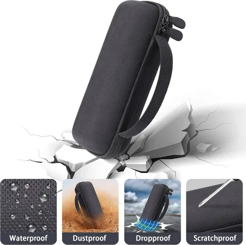 Vista 5 de Estuche rígido para altavoz Bluetooth portátil impermeable JBL Grip Estuche negro