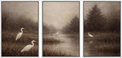 Vista 118 de SIGNWIN Lienzo enmarcado para pared, juego de arte tranquilo con reflejo de lago, acuarela, montaña y agua, ilustraciones modernas, arte abstracto