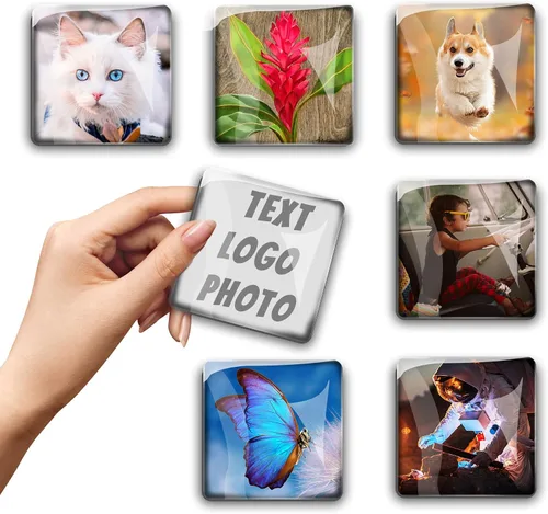 Vista 8 de Imanes de fotos personalizados para nevera, imanes de refrigerador personalizados para pizarra blanca, imanes divertidos decorativos para cocina