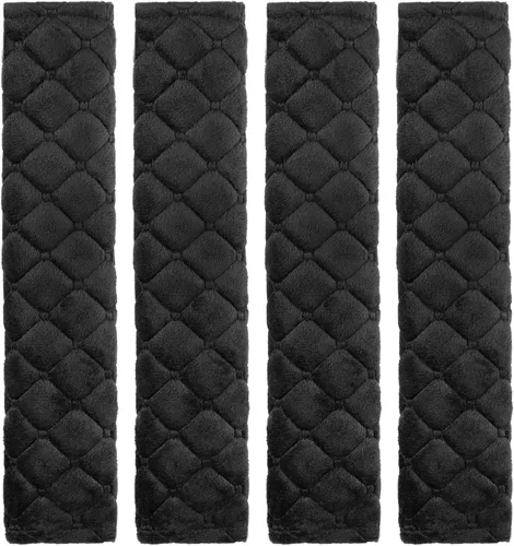 Vista 8 de Tatuo Paquete de 4 Fundas para Cinturón de Seguridad Extra Largas Almohadillas para Cinturón de Seguridad para Automóvil Suaves y Cómodas Fundas