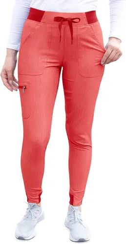 Vista 10 de Adar Pro Scrubs para mujeres - Pantalones de uniforme médico tipo jogger de yoga supremos Manzana