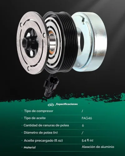 Vista 7 de SCITOO Embrague del compresor de CA para Subaru para Forester 2.5L 2011-2013