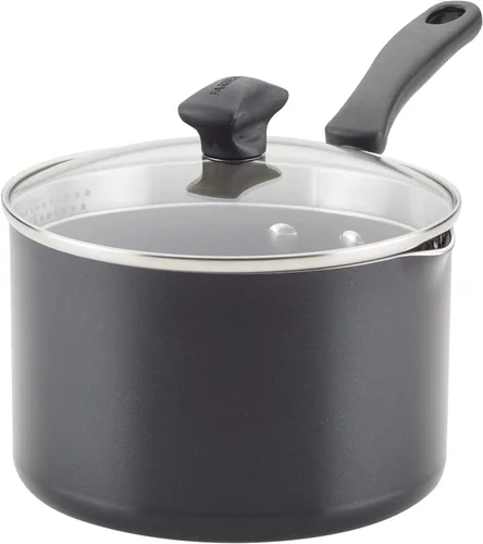 Vista 25 de Farberware Cookstart DiamondMax - Juego de utensilios de cocina, ollas y sartenes antiadherentes, aptos para lavavajillas, incluye bandeja