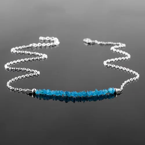 Vista 25 de Gempires - Collar de barra de chips naturales, cristales curativos de energía, regalo de cumpleaños, regalo para ella, joyería de piedras preciosas