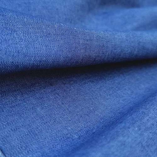 Vista 3 de Tela de mezclilla de algodón de 5 oz para coser 55 pulgadas de ancho Entelare (azul profundo 1 yarda)
