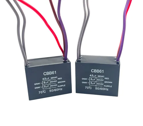 Vista 10 de Nuevo condensador de ventilador de techo CBB61 4.5uf + 6uf + 5uf 5 cables 250V