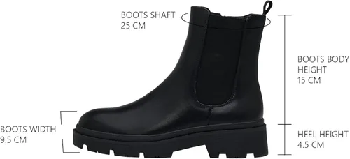 Vista 3 de C.Paravano Chelsea Boots - Botas de combate para mujer, botas de tobillo para mujer, botas de tobillo para mujer, botas de tobillo y botines