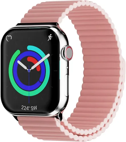 Vista 11 de HeiKe Correa magnética de silicona para Apple Watch Band de 1.929 in 1.811 in 1.772 in 1.732 in 1.654 in 1.614 in 1.575 in 1.496 in para hombres