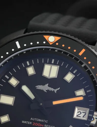 Vista 4 de TACTICAL FROG Heimdallr - Reloj automático de acero inoxidable para hombre de 1.732 in, reloj de buceo con movimiento de cristal de zafiro