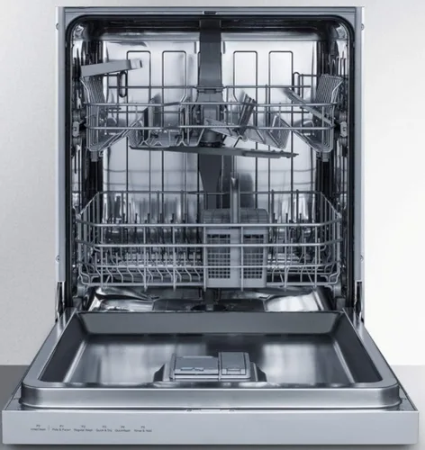 Vista 2 de Summit Appliance Lavavajillas inteligentes con control frontal de acero inoxidable de 24 pulgadas de 120 voltios