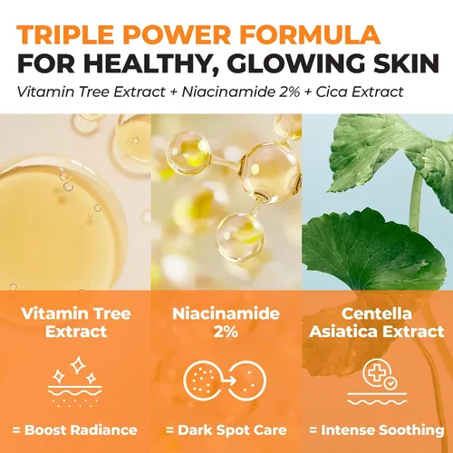 Vista 5 de JUMISO Suero vitamínico para todo el día, suero facial iluminador y equilibrante, regalo, vitamina C, A, B, D, E, suero con vitaminas, cuidado