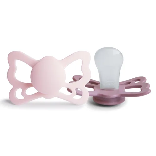 Vista 16 de FRIGG Butterfly Anatomical SilkySoft - Chupete de silicona para bebé, fabricado en Dinamarca, sin BPA (rubor/cedro, 6-18 meses)