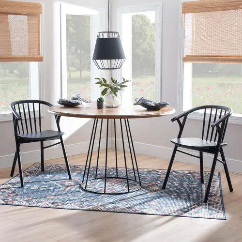 Vista 2 de Linon Breeanne - Silla de comedor con respaldo y silla de montar Windsor color negro