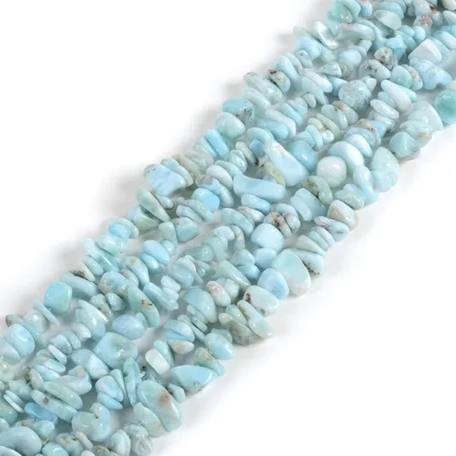 Vista 8 de Larimar natural Rondelle - Cuentas sueltas de 15 pulgadas para hacer joyas de bricolaje