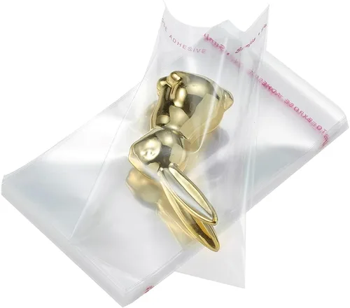 Vista 17 de 200 bolsas de celofán de 1.5 x 1.5 pulgadas de grosor, pequeñas, transparentes, resellables, resellables, autoadhesivas, para joyería, collar