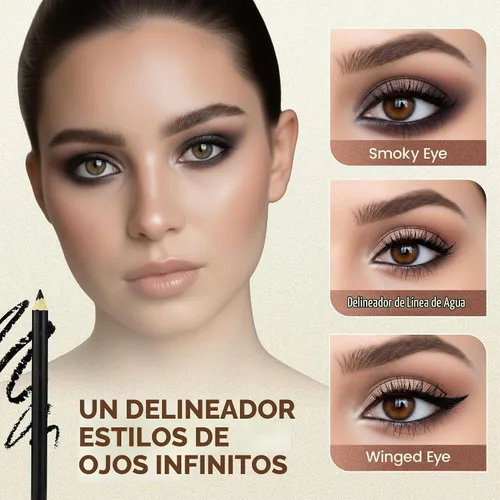 Vista 7 de BaeBlu Lápiz delineador de ojos hipoalergénico natural, marrón Marrón absoluto