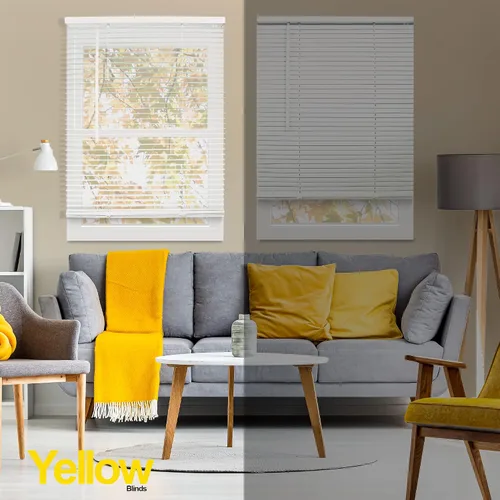 Vista 6 de Mini persianas, vinilo, 42 x 48 pulgadas, blanco grande, inalámbrico, filtro de luz, interior, instalación interna Grand White