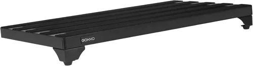 Vista 3 de GOKKO Tablero de pedal de guitarra pequeña de aleación de aluminio (22 "x 12.5" con estuche)