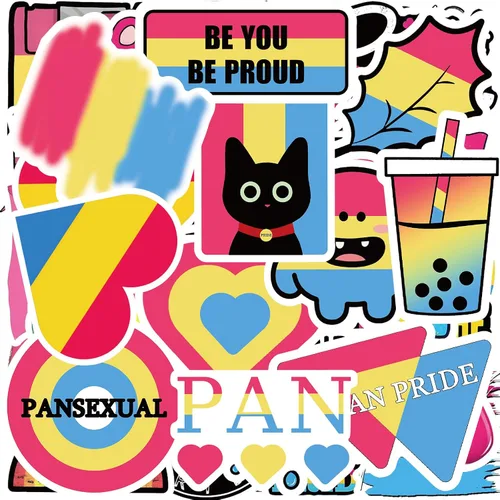 Vista 13 de Pride MLM - Paquete de 50 calcomanías (impermeables, LGBTQ)