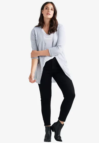 Vista 7 de Ellos Cárdigan estilo boyfriend de talla grande para mujer