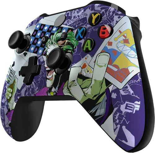 Vista 4 de eXtremeRate Carcasa frontal con diseño de tarjetas de payaso para el controlador Xbox One SX, kit de repuesto de cubierta frontal suave al tacto
