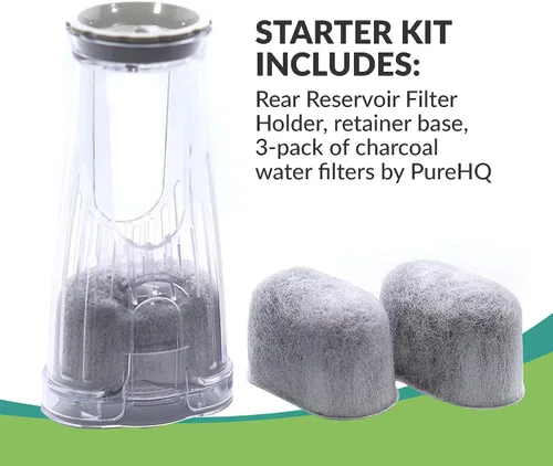 Vista 9 de PUREHQ Kit de inicio Keurig para Keurig 2.0 K200, K250, K35, K-Duo y K-Compact incluye soporte para filtro y paquete de 15 filtros de agua de carbón