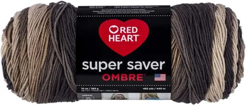 Vista 56 de Red Heart Super Saver Jumbo Ovillo de lana, Amatista