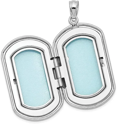 Vista 5 de Colgante rectangular de plata de ley 925 con borde celta con forma de joyería fina para mujer, regalos para ella